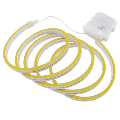Waterproof Battery Box LED Neon Flex Light Remote Control 2835 120LEDs/m 5V 8 Colors Neon Sign Rope Lights for Home Decoratives