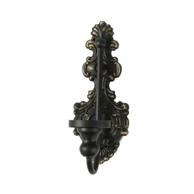 Romantic Decorative Wall Mounted Candle Holder Iron Art Carved Nordic Tealight Stand Vintage Metal Candlesticks Home Decor