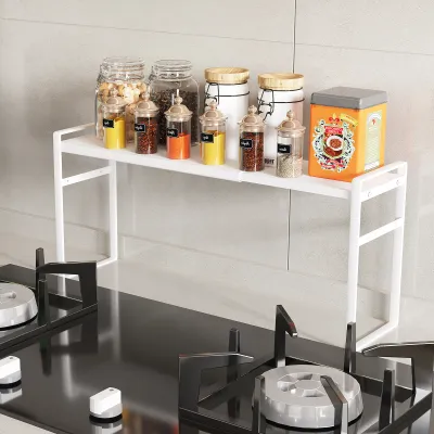Extremely Narrow Kitchen Spice Rack, Seasoning Storage Organizer, Double-Layer Oil, Salt, Sauce, Vinegar Storage for Windowsill, Window Edge, Countertop