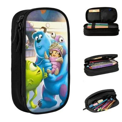 Monsters University Pencil Case Large Pencil Pouch Students Canvas Aesthetic Back To School Pencil Cases Stationery Organizer