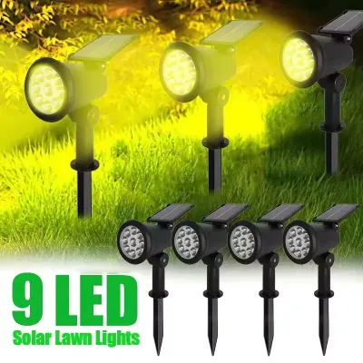 Solar Lights Outdoor Garden Solar Powered Wall Lamp Waterproof Motion Sensor Pathway Light Landscape Path Yard Backyard Lawn