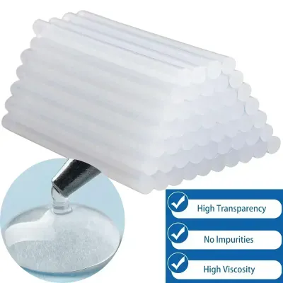 50PcsTransparent Hot Melt Glue Sticks for Heat Pistol Gun Electric Glue Gun Glue Stick General Adhesive DIY Craft Repair Tools