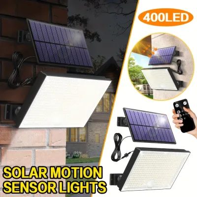 Solar Lights Outdoor 72/106/280/400 LED Motion Sensor Security Lights IP65 Waterproof Solar Powered Flood Lights for Garden Yard