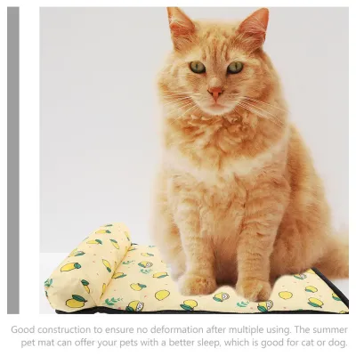 Summer Cats Cooling Ice Blanket Self Cooling Dog Pads Foldable Nonskid Pet Mats for Dogs Cats Easy Clean Outdoor Use Pet