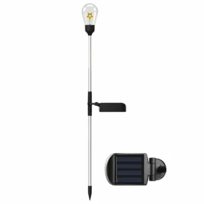 Solar Powered Solar Light Waterproof IP65 Rated Solar Pathway Light Stake Lights 3000K Tungsten Filament Outdoor Garden Light