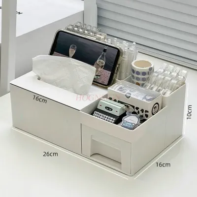 1pcs Desktop storage box, office pen holder, shelf, student desk, stationery organizer, multifunctional coffee table, tissue box