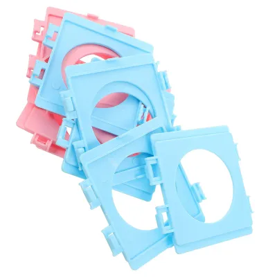 10Pcs Hamster Cage Tunnel Module Connector Plastic Board External Interface Pet Cage Pipe Replacement Parts Pipe Baffle Fittings