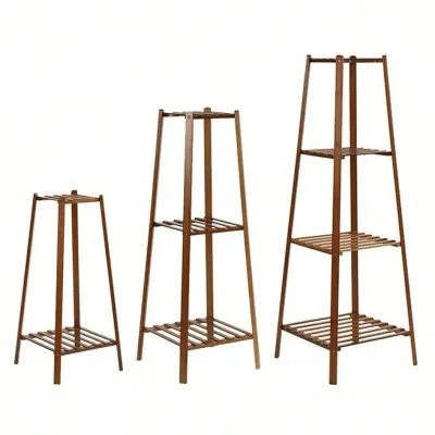 Tiered Plant Pot Holder Tall Plant Display Shelf Flower Stand Indoor