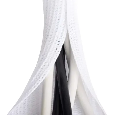 White Cable Sleeve, Cable Organizer for Desk PC TV Computer, Wire Protector Cable Wrap Cover, Cord Management for Home Office