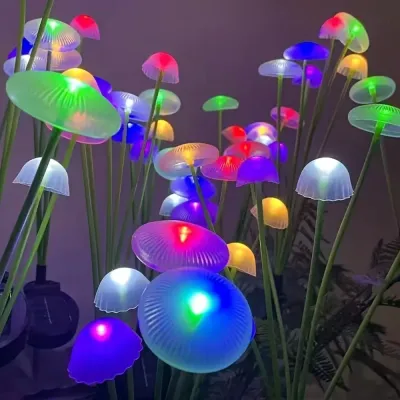 6/8/10LED Solar Mushroom Stake Lights, IP65 Waterproof LED Pathway Lights, Outdoor Garden Patio Yard Decorative Lights