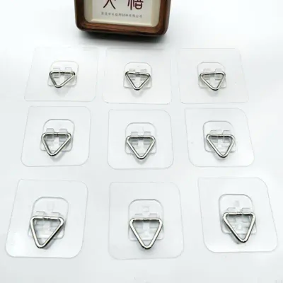 20Pcs Strong Adhesive Plate Hangers Plastic Wall Hooks Picture Hanging Hooks For Bathroom Kitchen No Drilling Required M4YD