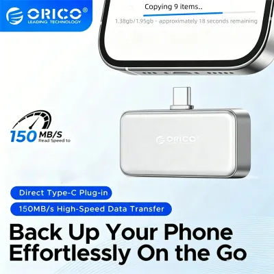 ORICO Magnetic External Portable SSD 32/64/128GB MINI FlashPod PSSD ProRes Portable Solid State Drive for Mobile Pc iPhone 16/15