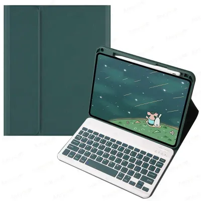 Wireless Keyboard Case for IPad Air 11'' M2 2024 Air 6th Generation with Pencil Holder Detachable Keyboard Covers Russian Korean