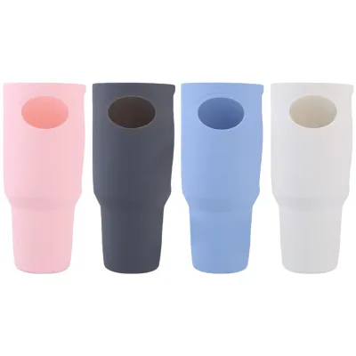 Silicone Tumbler Protector Boot Anti-Scratch Bottle Protective Cover Non Slip Cup Boot Sleeve for Stanley 40oz Tumbler