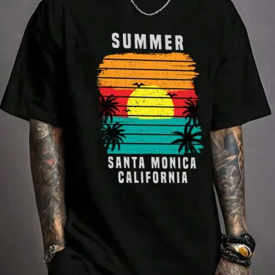 1pcs T shirt for men Summer 100% Cotton Short sleeve Football t shirt Hip-Hop Men clothing Casual Harajuku Graphic y2k clothing