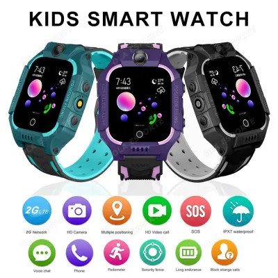 Kids Smart Watch SIM Card GPS HD Camera Video Call SOS Location Monitor Smartwatch for Boy Girl Smart Watch Student Gifts HT30