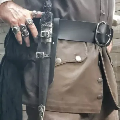 Medieval Renaissance Pirate Dagger Holder Adjustable Waist Belt Sheath Scabbard Men Larp Knight Weapon Holster Cosplay Accessory