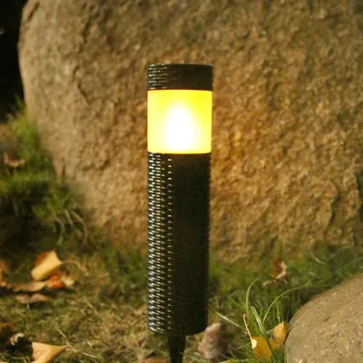 Auto on Off Solar Garden Light Outdoor Stake Lamp Waterproof IP65 for Lawn Yard Pathway Decoration Warm White LED Landscape