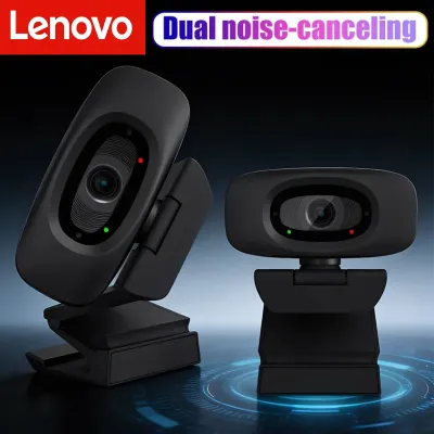 Lenovo 4K FHD 1080P Full HD PC Webcam With Microphone For USB Desktop & Laptop Live Streaming Webcam For Zoom/Teams/Google Meet