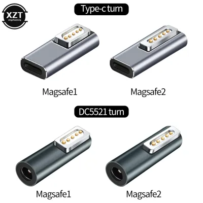 NEW Quality Magnetic USB C Adapter Type C to Magsaf* 2 /DC5521 to magsaf1 Connector PD Quick Charge Adapter For MacBook Air/Pro