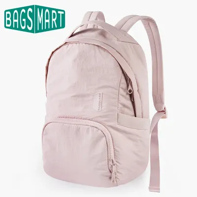 BAGSMART Women's Backpack 13 Inch Laptop Bag Cute Kawaii School Bag Anti Theft Waterproof Nylon Travel Backpacks Women Book Bag