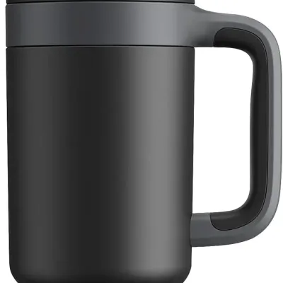 40 oz Tumbler with Handle, 2-in-1 Straw and Sip Lid, Leakproof, Dishwasher Safe, Insulated Stainless Steel Travel Coffee Mug, Keeps Cold 34 Hours, Fits Car Cup Holder