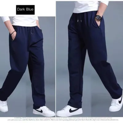 New Korean Straight tube Men Casual Sports Pants Running Workout Jogging Long Pants Gym Sport Trousers for Men Jogger Sweatpants