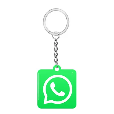Whatsapp Social Media Smart NFC keychain for social media | tap and follow | digital business card