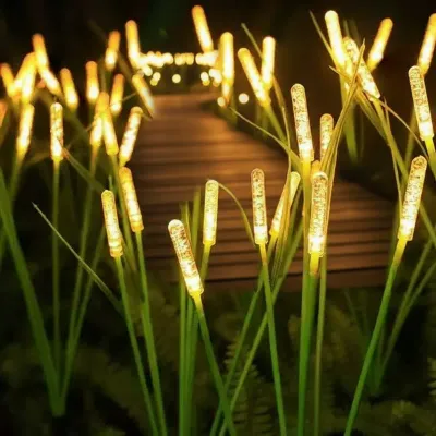 Solar Reed Lights Outdoor Waterproof Bubble Stake Lights For Garden Pathway Courtyard Decor
