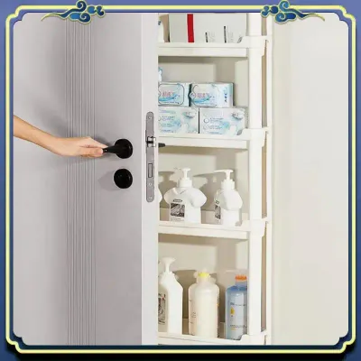 Latest Slim Bathroom Storage Cart - Narrow Shelf Trolley For Toilet Gap, Door Seam Organizer, Space-Saving Bathroom Accessory