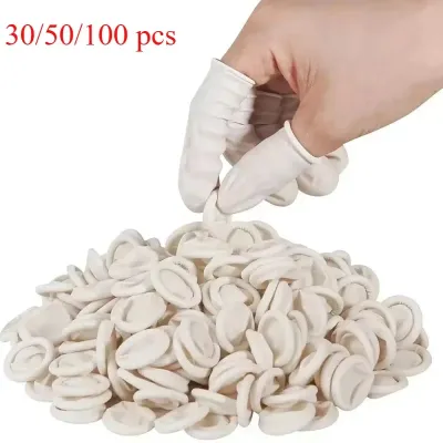 Non-slip Anti-static Latex Fingertip Protector Gloves 30 50 100pcs Watch Repair Tool Kit Rubber Gloves for Watchmaker