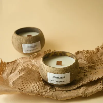 Coconut Shell Aromatherapy Candle Essential Oil Fragrance Premium Plant Wax Fragrance Home Companion
