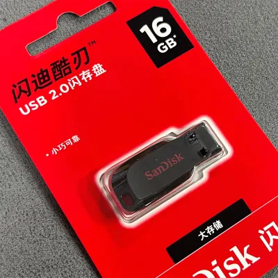 128G 64G 32G 16G Original SanDisk Cruzer Blade USB Flash Drive USB2.0 High-performance For Desktop/Laptop/Car Stereo/Audio Playe
