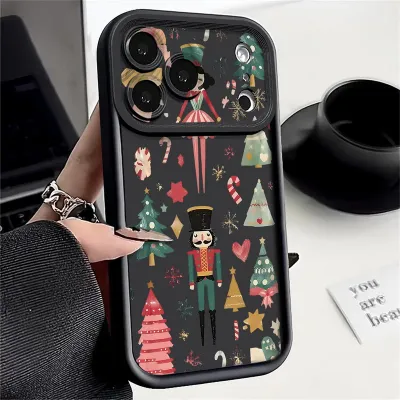 Cute Christmas Tree Pattern Case For iPhone 17 Case for iPhone 16 15 14 13 12 Pro Max 17 Pro Air 16e 11 TPU Silicone Phone Cover