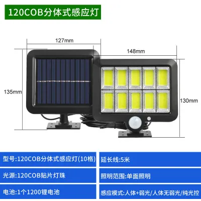 NEW Solar Wall Light With Motion Sensor Outdoors PIR COB Sunlight Waterproof Wall Emergency Street Security Lamp 2024 For Garden