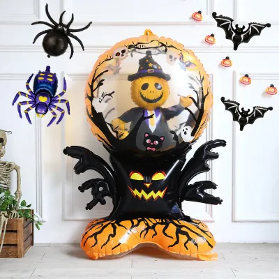 Upright Spider Ghost Tree Pumpkin Balloon Indoor Halloween Home Decor Halloween Balloon Decor Halloween Party Decor Supplies