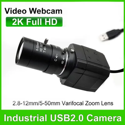 30fps Webcam 2K 4K Streaming Web Camera With 5-50mm Varifocal CS Lens UVC OTG USB Camera For Tiktok/YouTube OBS Video Shooting