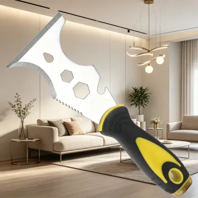 15 in 1 Multifunction Painter Tool Stainless Steel Putty Knife Paint Scraper Wallpaper Remover Can Opener Home Repair Hand Tool