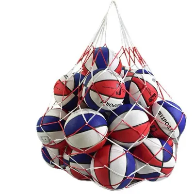 1Pc Football Net Bag Nylon Bold Storage Bag Single Ball Carry Portable Equipment Outdoor Sports Soccer Basketball Volleyball Bag