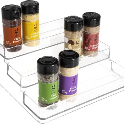 3-Tier Spice Rack Organizer - Versatile Storage Shelf for Kitchen Counter, Bathroom, Bedroom & Office