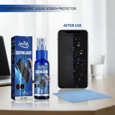 Screen Cleaner Spray Kit with Microfiber Cloth Anti-Fingerprint Polish Coating for Phone Tablet Camera Screen Cleaning Protectio