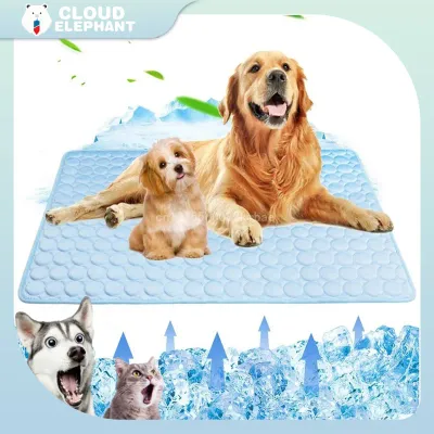 Pets Summer Cooling Pad Dogs Mat Cat Ice Silk Blanket Sofa Breathable Pet Dog Bed Summer Washable For Small Large Pets Essential