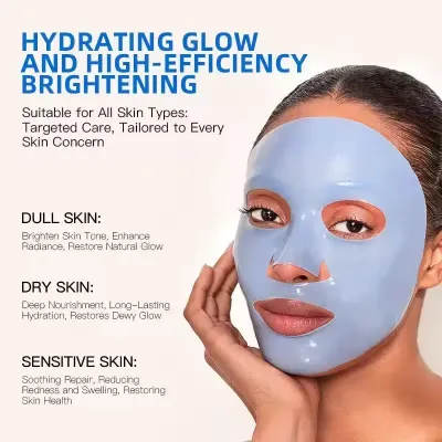 Bio Collagen Face Mask Shrink Pores Deep Hydrating Overnight Mask Refreshing Brightening Face Skin Care Photorejuvenation