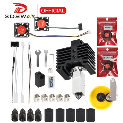 Original Hotend For Bambu Lab p1 X1 P1P X1C P1S Upgrade Hot end Print Head Heater Thermistor For bambulab Hardened steel Nozzle