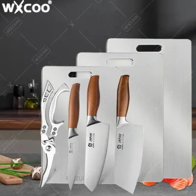 WXCOO 1~7 шт. Набор разделочных досок из нержавеющей стали, японский кухонный нож, универсальный кухонный инструмент, фруктовый очиститель, нож для филе рыбы и обработки