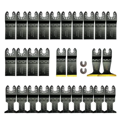 FOXBC 30PCS Oscillating Multitool Blades Cutting for Wood Metal Fit Dewalt Ryobi Milwaukee Rockwell Fein Makita