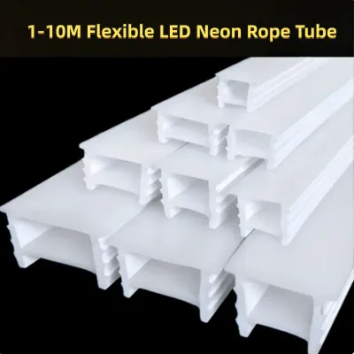 10M Recessed Flexible Led Neon Rope Lamp Silicone Tube Waterproof Channel Diffuser Soft Tape Ribbon Home Diy Linear Decor Light