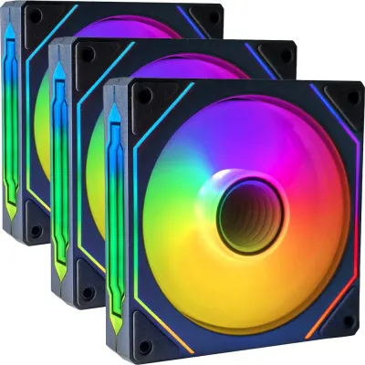 Prism4 Pro ARGB Fan 120mm PC Case Fan Kit 4pin PWM CPU Cooling Fans 3pin 5v RGB 12cm Gaming Computer Fan