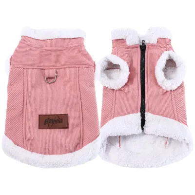 Pet Dog Jacket Coat For Small Medium Dogs Cats Winter Warm Fleece Puppy Clothes Windproof Cat Clothing Chihuahua Bulldog Outfits