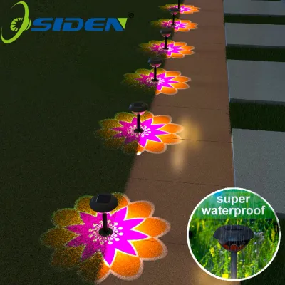 Outdoor Pathway Light Solar Powered Garden Projector lamp for Yard Lawn Backyard Walkway Garden Table Fence Landscape Decoration
